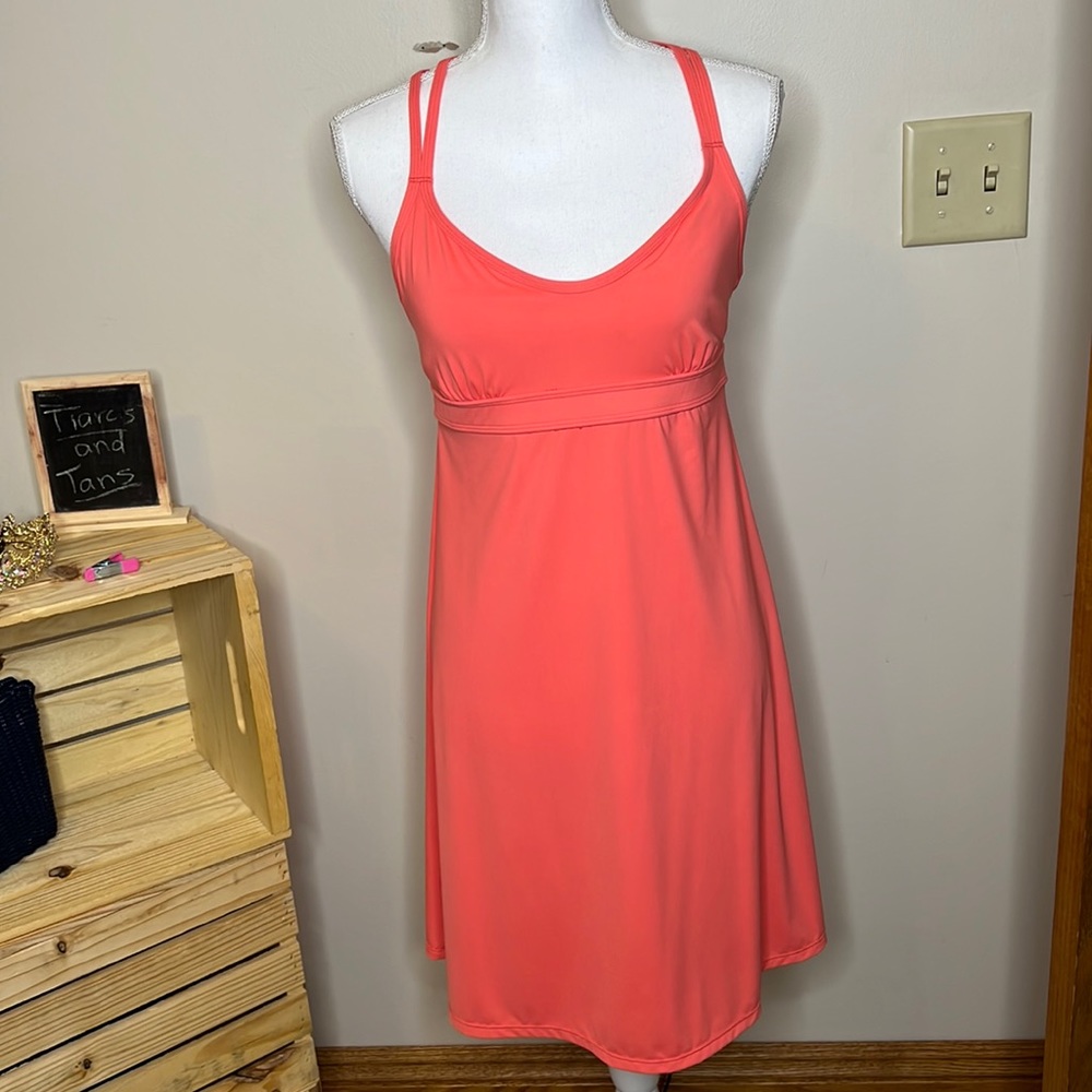 Athleta Orange Workout Dress Size M